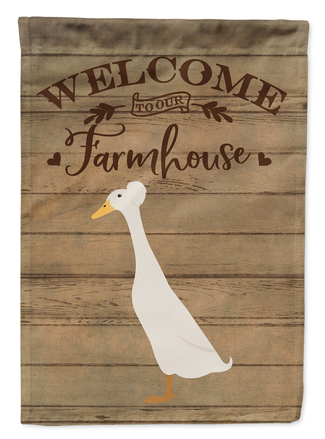 Bali Duck Welcome House Flag 28x40 Porch Sleeve Pole Decorative Outside Yard Banner Artwork Wall Hanging, Polyester