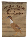 Dutch Hook Bill Duck Welcome House Flag 28x40 Porch Sleeve Pole Decorative Outside Yard Banner Artwork Wall Hanging, Polyester
