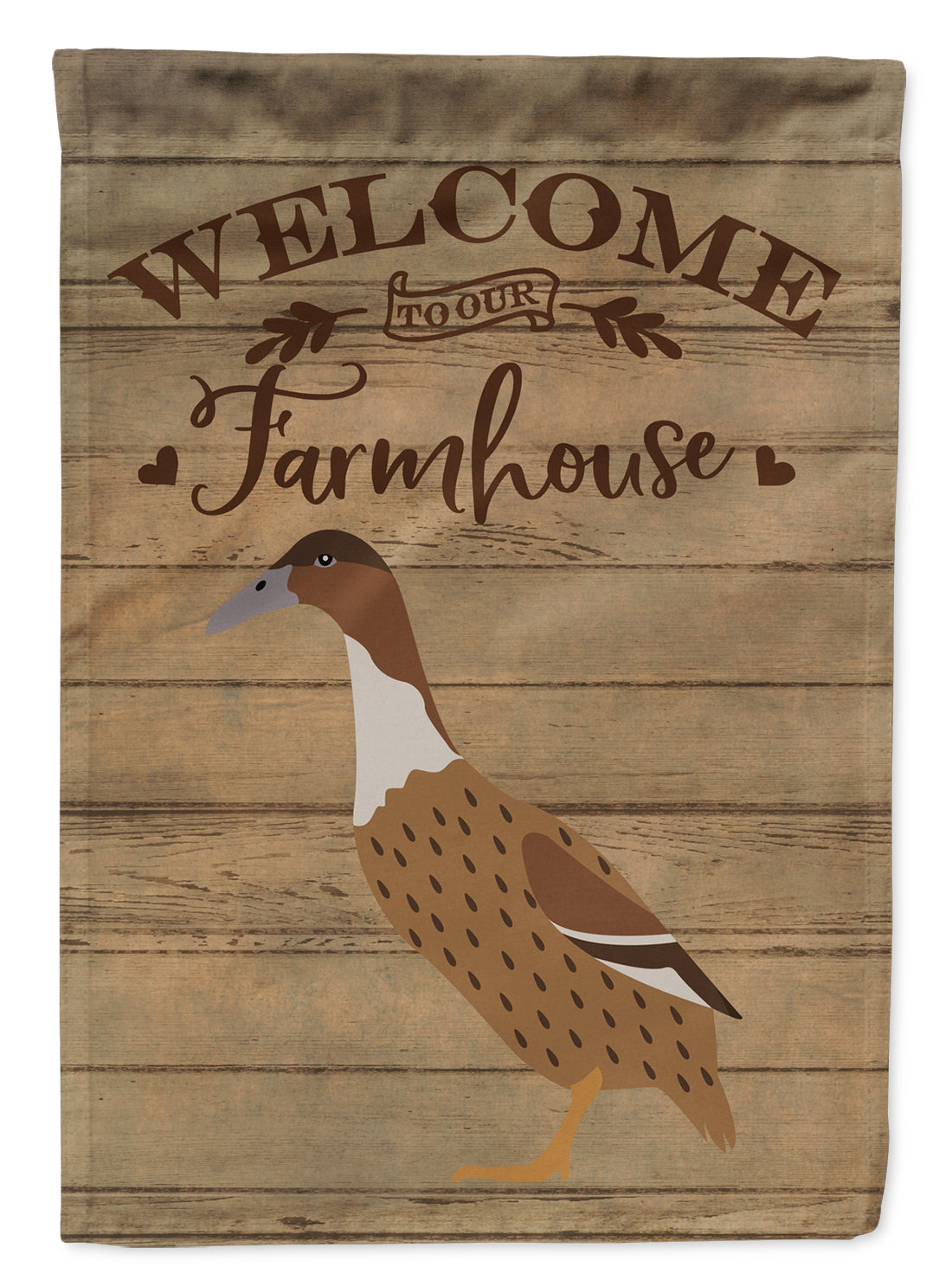 Dutch Hook Bill Duck Welcome House Flag 28x40 Porch Sleeve Pole Decorative Outside Yard Banner Artwork Wall Hanging, Polyester