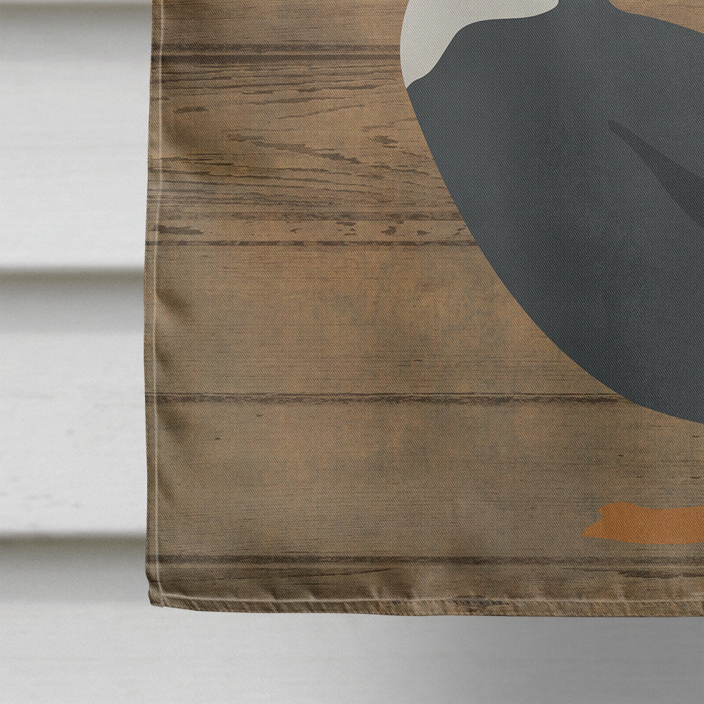 Blue Swedish Duck Welcome House Flag 28x40 Porch Sleeve Pole Decorative Outside Yard Banner Artwork Wall Hanging, Polyester