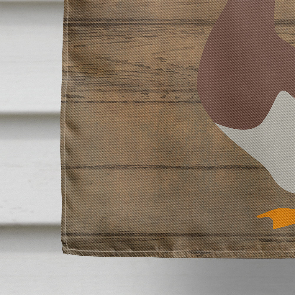 Saxony Sachsenente Duck Welcome House Flag 28x40 Porch Sleeve Pole Decorative Outside Yard Banner Artwork Wall Hanging, Polyester