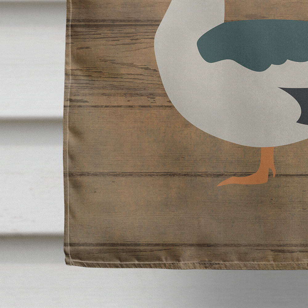 Muscovy Duck Welcome House Flag 28x40 Porch Sleeve Pole Decorative Outside Yard Banner Artwork Wall Hanging, Polyester
