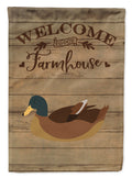 Khaki Campbell Duck Welcome House Flag 28x40 Porch Sleeve Pole Decorative Outside Yard Banner Artwork Wall Hanging, Polyester