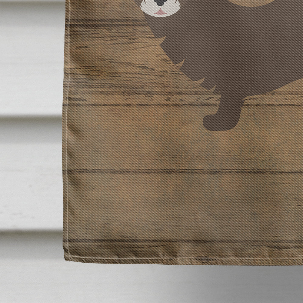 Russian or European Mink Welcome House Flag 28x40 Porch Sleeve Pole Decorative Outside Yard Banner Artwork Wall Hanging, Polyester