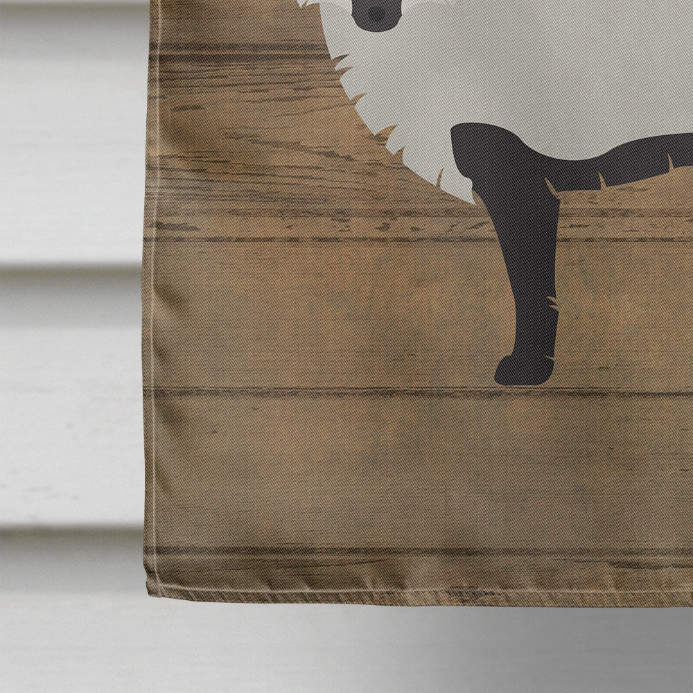 Silver Fox Welcome House Flag 28x40 Porch Sleeve Pole Decorative Outside Yard Banner Artwork Wall Hanging, Polyester