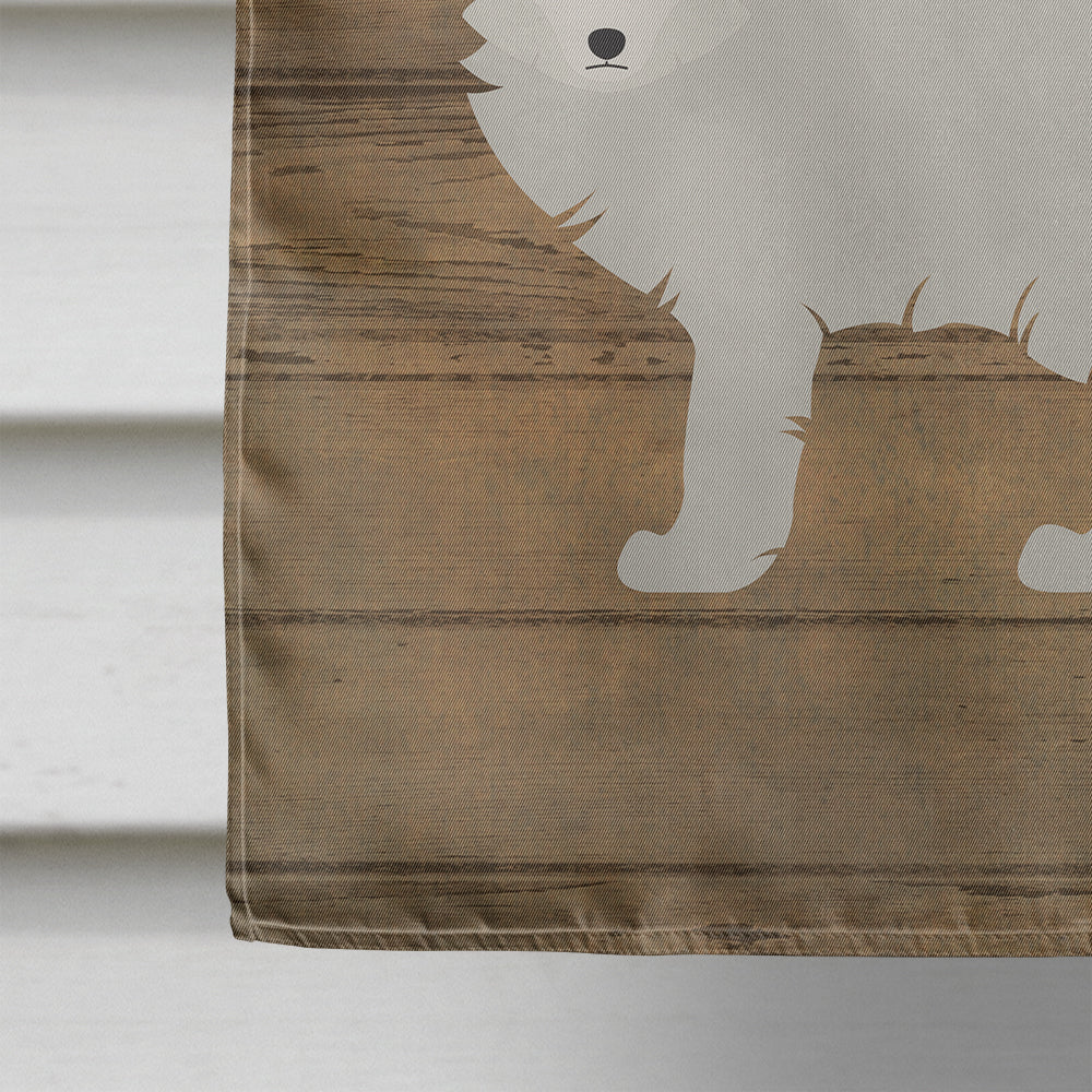White Arctic Fox Welcome House Flag 28x40 Porch Sleeve Pole Decorative Outside Yard Banner Artwork Wall Hanging, Polyester