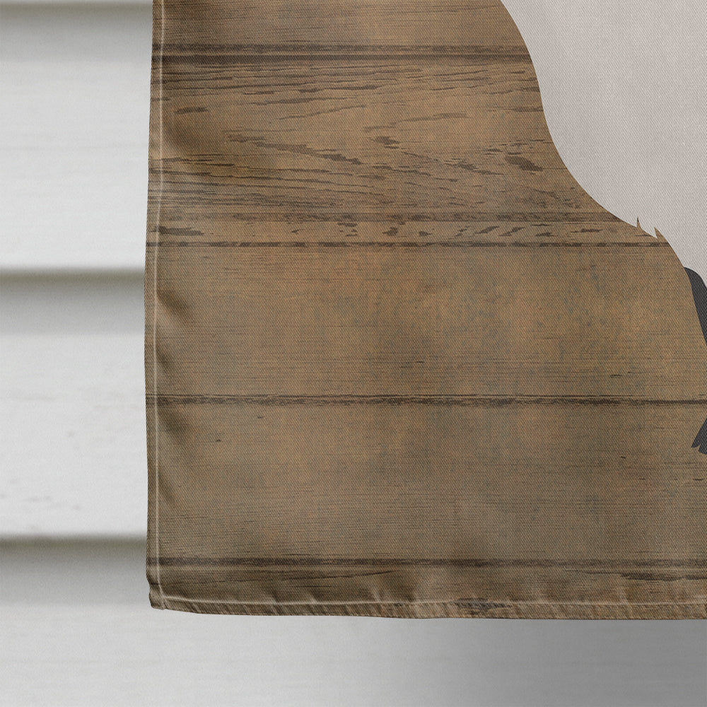 Alpine Goat Welcome House Flag 28x40 Porch Sleeve Pole Decorative Outside Yard Banner Artwork Wall Hanging, Polyester
