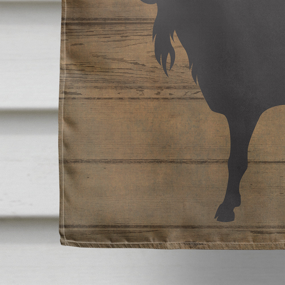Verata Goat Welcome House Flag 28x40 Porch Sleeve Pole Decorative Outside Yard Banner Artwork Wall Hanging, Polyester