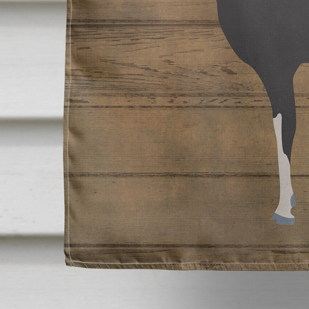 Black Bengal Goat Welcome House Flag 28x40 Porch Sleeve Pole Decorative Outside Yard Banner Artwork Wall Hanging, Polyester