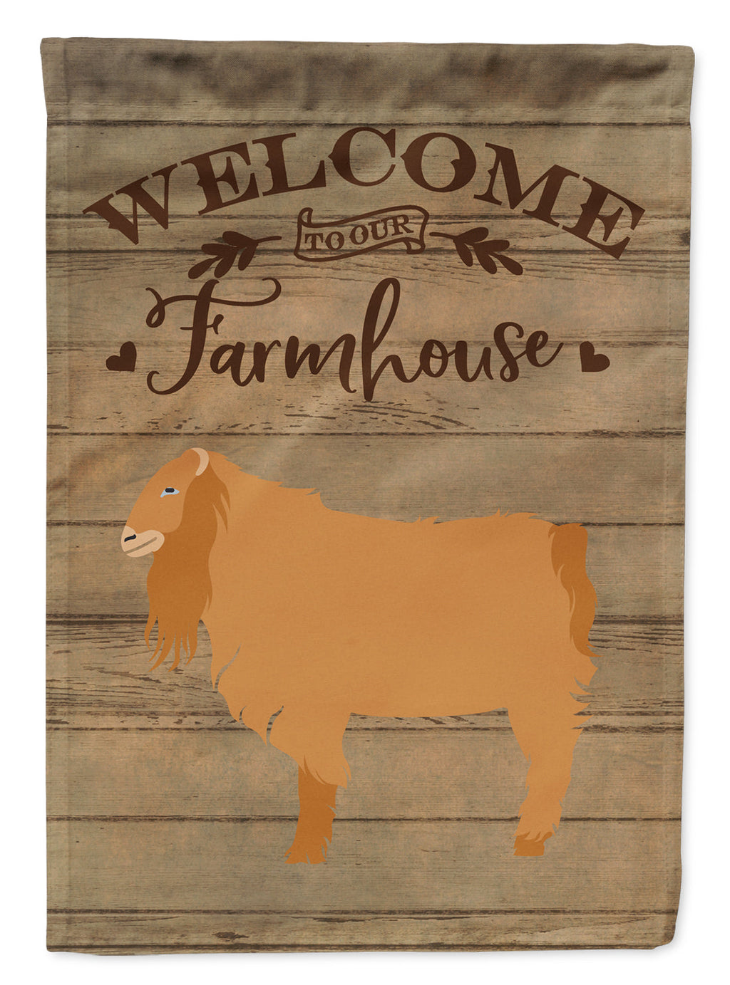 American Lamancha Goat Welcome House Flag 28x40 Porch Sleeve Pole Decorative Outside Yard Banner Artwork Wall Hanging, Polyester