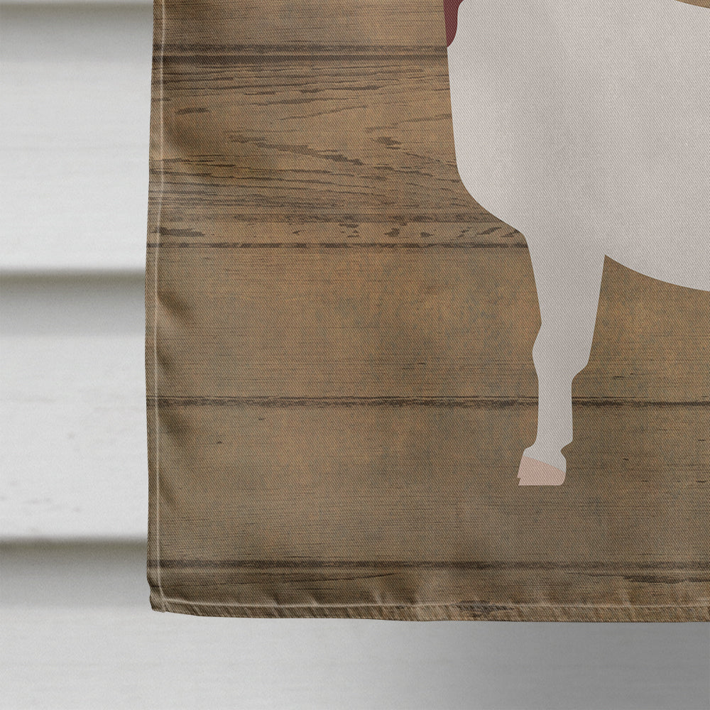 Boer Goat Welcome House Flag 28x40 Porch Sleeve Pole Decorative Outside Yard Banner Artwork Wall Hanging, Polyester