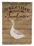 Steinbacher Goose Welcome House Flag 28x40 Porch Sleeve Pole Decorative Outside Yard Banner Artwork Wall Hanging, Polyester
