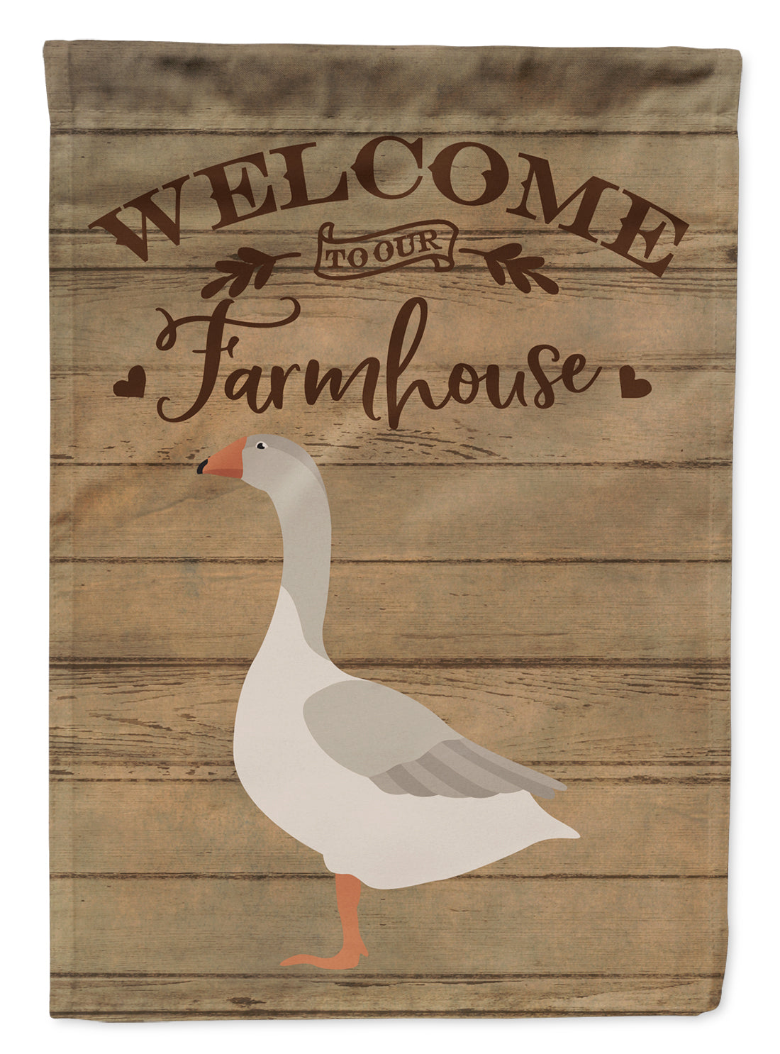 Steinbacher Goose Welcome House Flag 28x40 Porch Sleeve Pole Decorative Outside Yard Banner Artwork Wall Hanging, Polyester