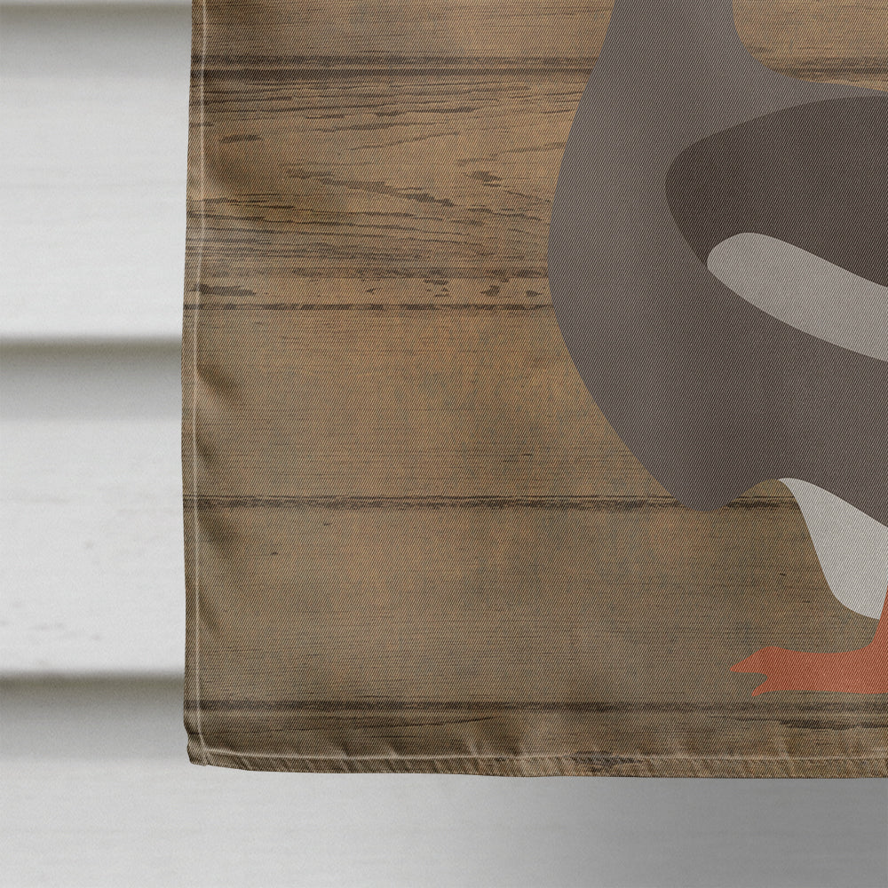 Toulouse Goose Welcome House Flag 28x40 Porch Sleeve Pole Decorative Outside Yard Banner Artwork Wall Hanging, Polyester