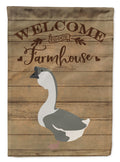 African Goose Welcome House Flag 28x40 Porch Sleeve Pole Decorative Outside Yard Banner Artwork Wall Hanging, Polyester