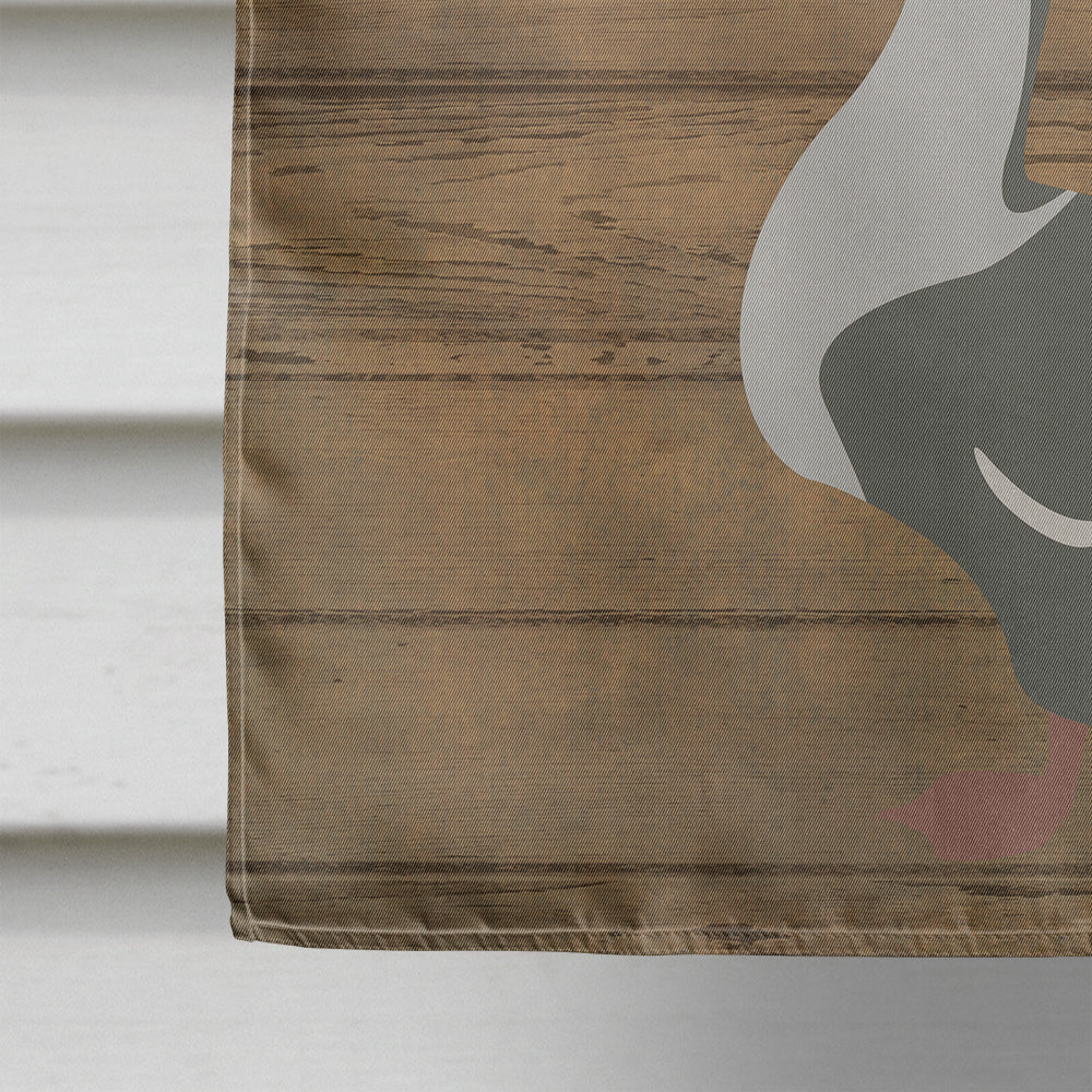 African Goose Welcome House Flag 28x40 Porch Sleeve Pole Decorative Outside Yard Banner Artwork Wall Hanging, Polyester