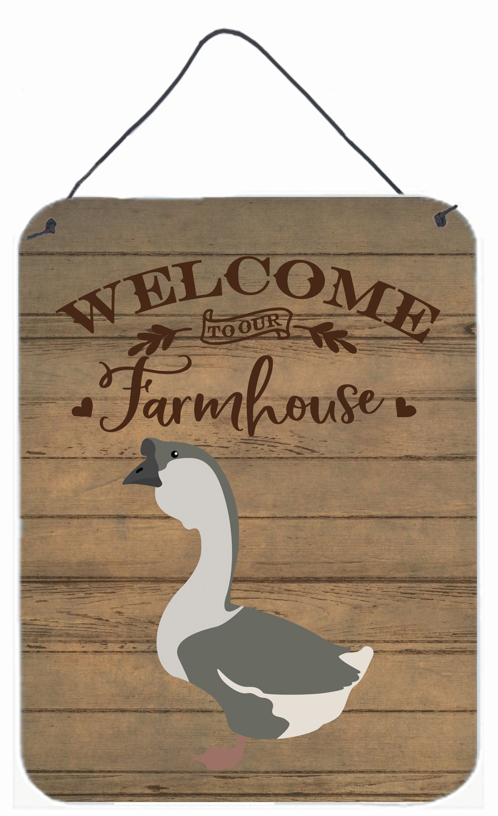 African Goose Welcome Wall or Door Hanging Prints Aluminum Metal Sign Kitchen Wall Bar Bathroom Plaque Home Decor Front Door Plaque, 12x16, Multicolor