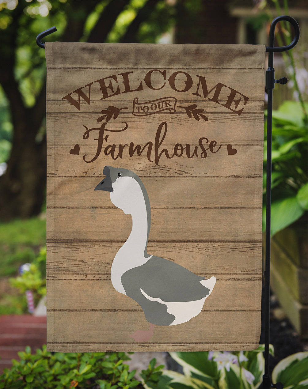 African Goose Welcome Garden Flag Mailbox Decorative Yard Banner Outside Patio Artwork for Flower Beds, Garden Size, Multicolor