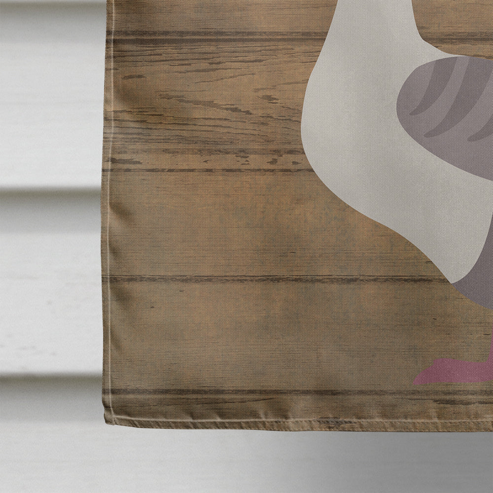 Buff Grey Back Goose Welcome House Flag 28x40 Porch Sleeve Pole Decorative Outside Yard Banner Artwork Wall Hanging, Polyester