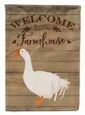 Sebastopol Goose Welcome House Flag 28x40 Porch Sleeve Pole Decorative Outside Yard Banner Artwork Wall Hanging, Polyester