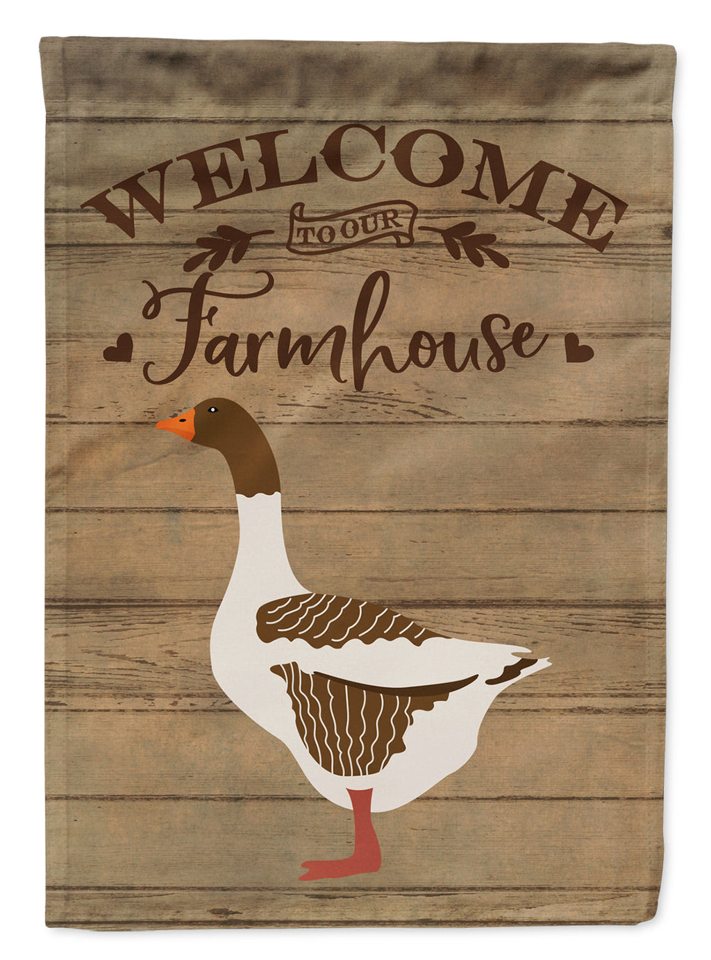 Pomeranian Rogener Goose Welcome House Flag 28x40 Porch Sleeve Pole Decorative Outside Yard Banner Artwork Wall Hanging, Polyester