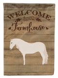 Paso Fino Horse Welcome House Flag 28x40 Porch Sleeve Pole Decorative Outside Yard Banner Artwork Wall Hanging, Polyester