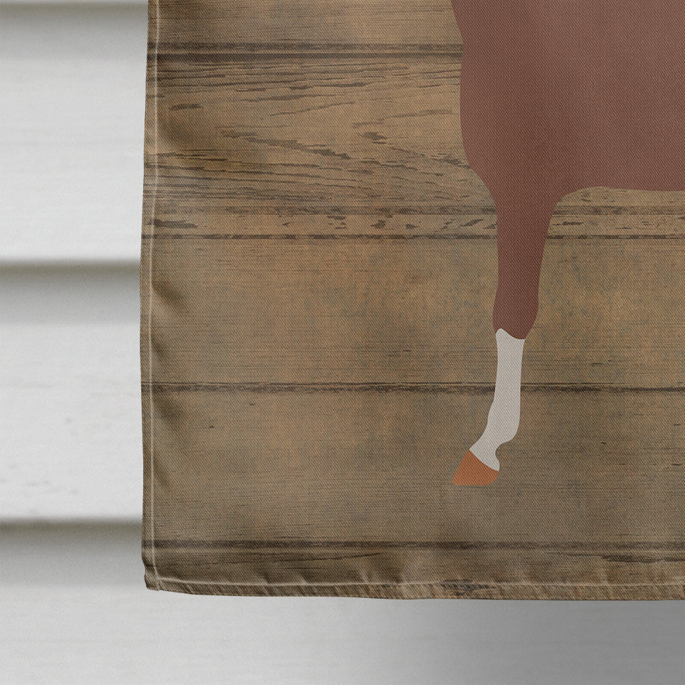Hannoverian Horse Welcome House Flag 28x40 Porch Sleeve Pole Decorative Outside Yard Banner Artwork Wall Hanging, Polyester