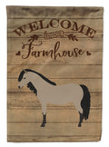 Welsh Pony Horse Welcome House Flag 28x40 Porch Sleeve Pole Decorative Outside Yard Banner Artwork Wall Hanging, Polyester
