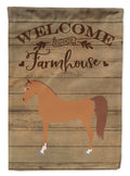 Arabian Horse Welcome House Flag 28x40 Porch Sleeve Pole Decorative Outside Yard Banner Artwork Wall Hanging, Polyester