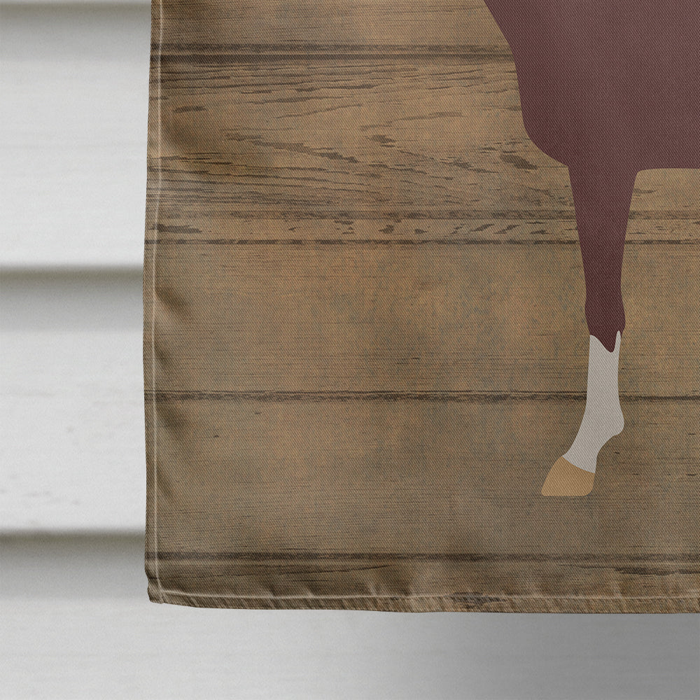 English Thoroughbred Horse Welcome House Flag 28x40 Porch Sleeve Pole Decorative Outside Yard Banner Artwork Wall Hanging, Polyester
