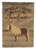 Shetland Pony Horse Welcome House Flag 28x40 Porch Sleeve Pole Decorative Outside Yard Banner Artwork Wall Hanging, Polyester