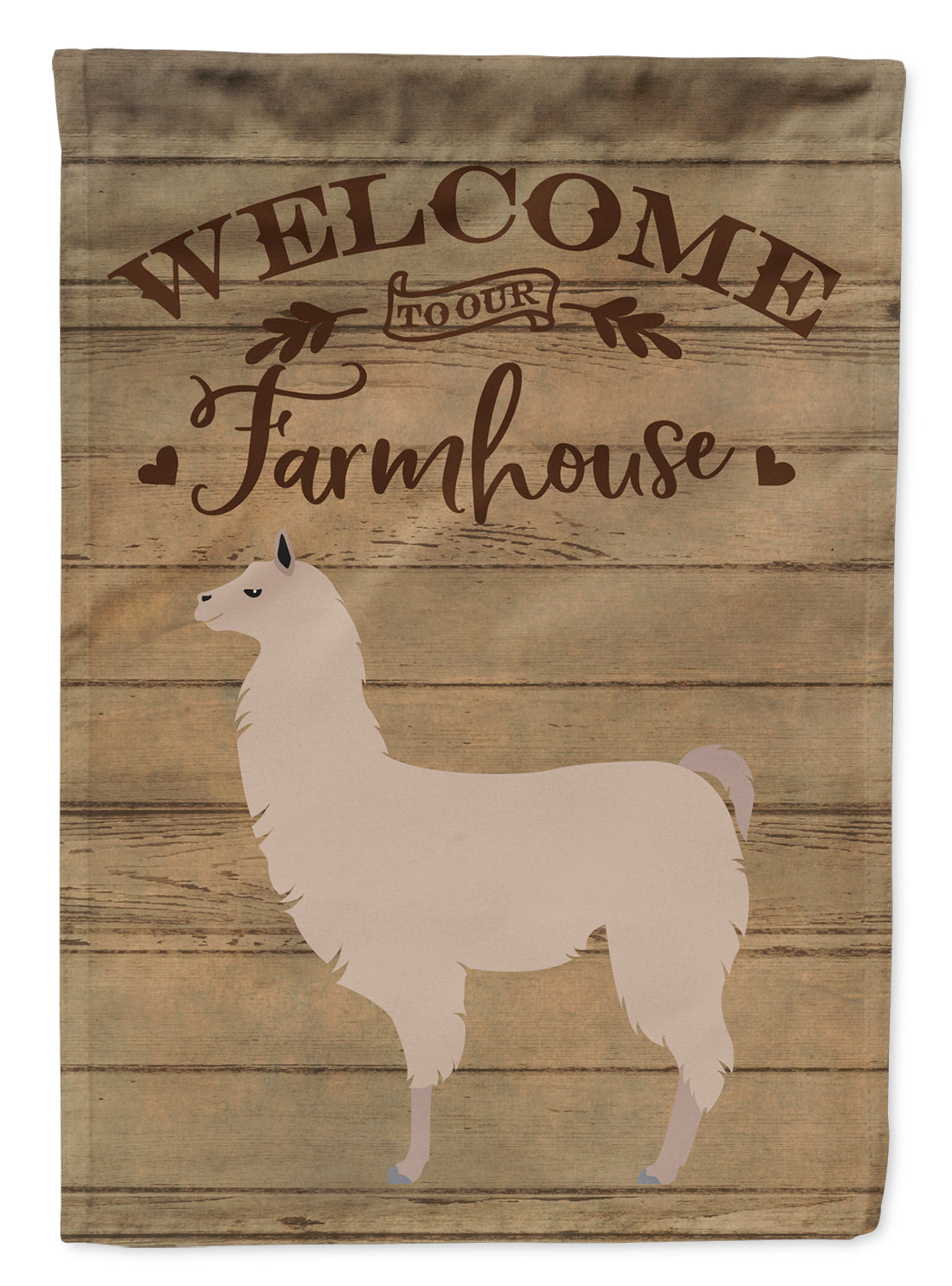 Llama Welcome House Flag 28x40 Porch Sleeve Pole Decorative Outside Yard Banner Artwork Wall Hanging, Polyester