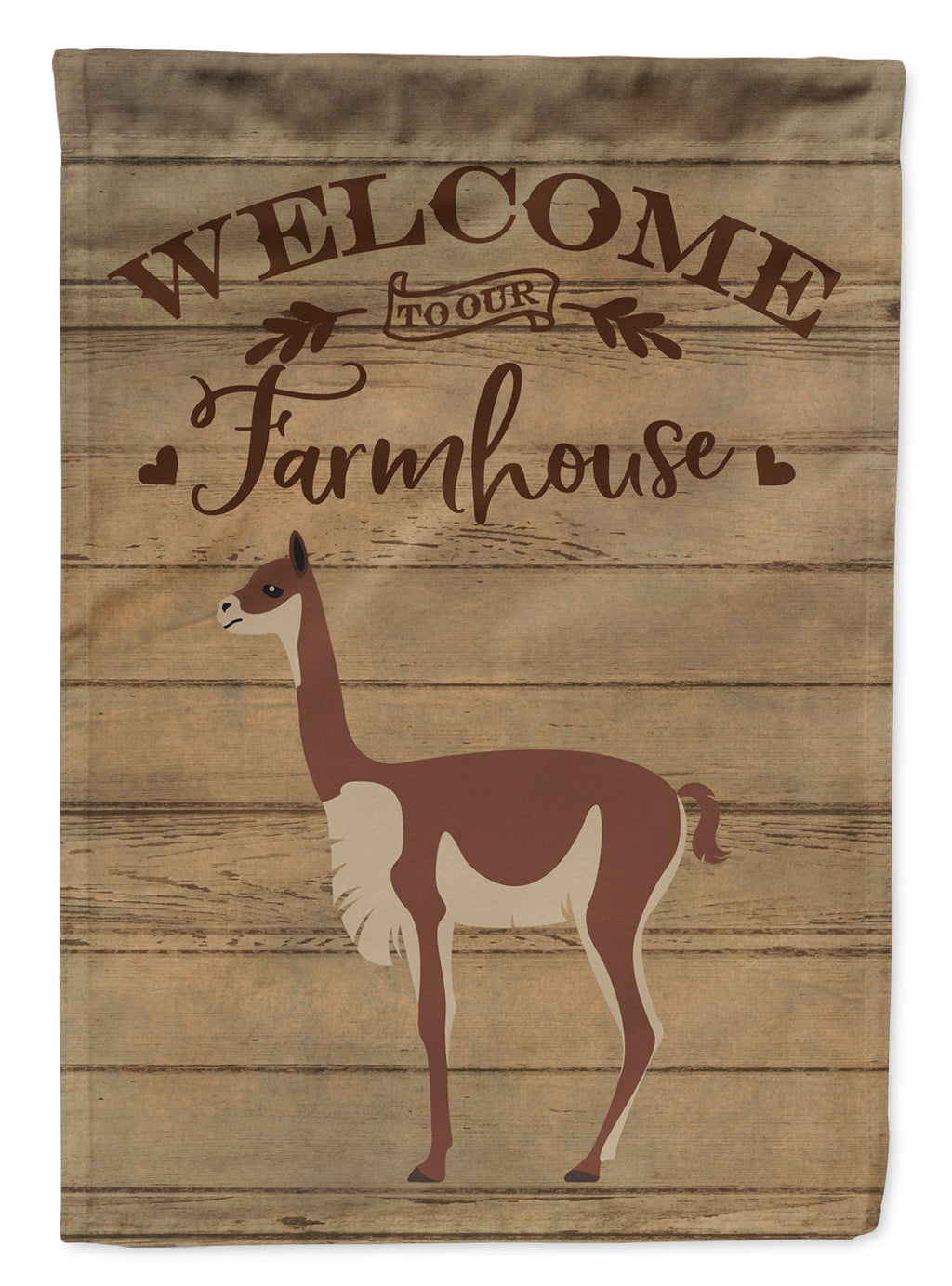 Vicugna or Vicuna Welcome House Flag 28x40 Porch Sleeve Pole Decorative Outside Yard Banner Artwork Wall Hanging, Polyester