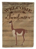 Vicugna or Vicuna Welcome House Flag 28x40 Porch Sleeve Pole Decorative Outside Yard Banner Artwork Wall Hanging, Polyester