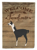 Llama Q' Ara Welcome House Flag 28x40 Porch Sleeve Pole Decorative Outside Yard Banner Artwork Wall Hanging, Polyester