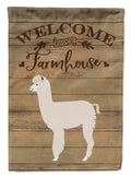 Alpaca Welcome House Flag 28x40 Porch Sleeve Pole Decorative Outside Yard Banner Artwork Wall Hanging, Polyester