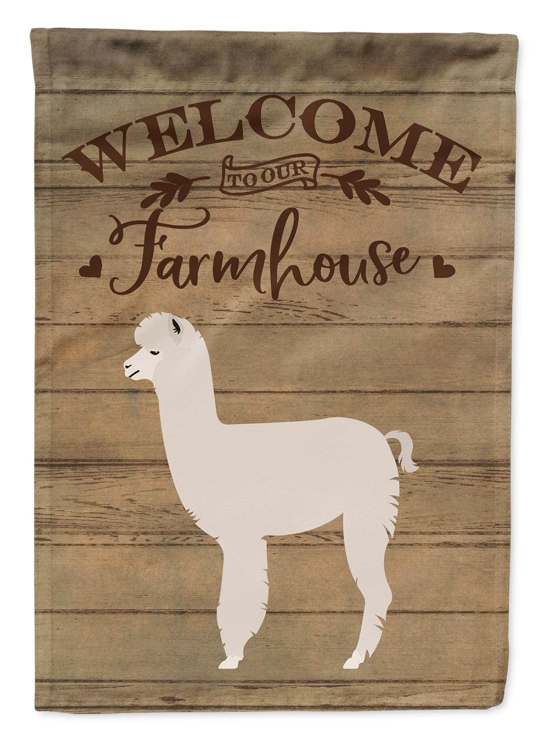 Alpaca Welcome House Flag 28x40 Porch Sleeve Pole Decorative Outside Yard Banner Artwork Wall Hanging, Polyester