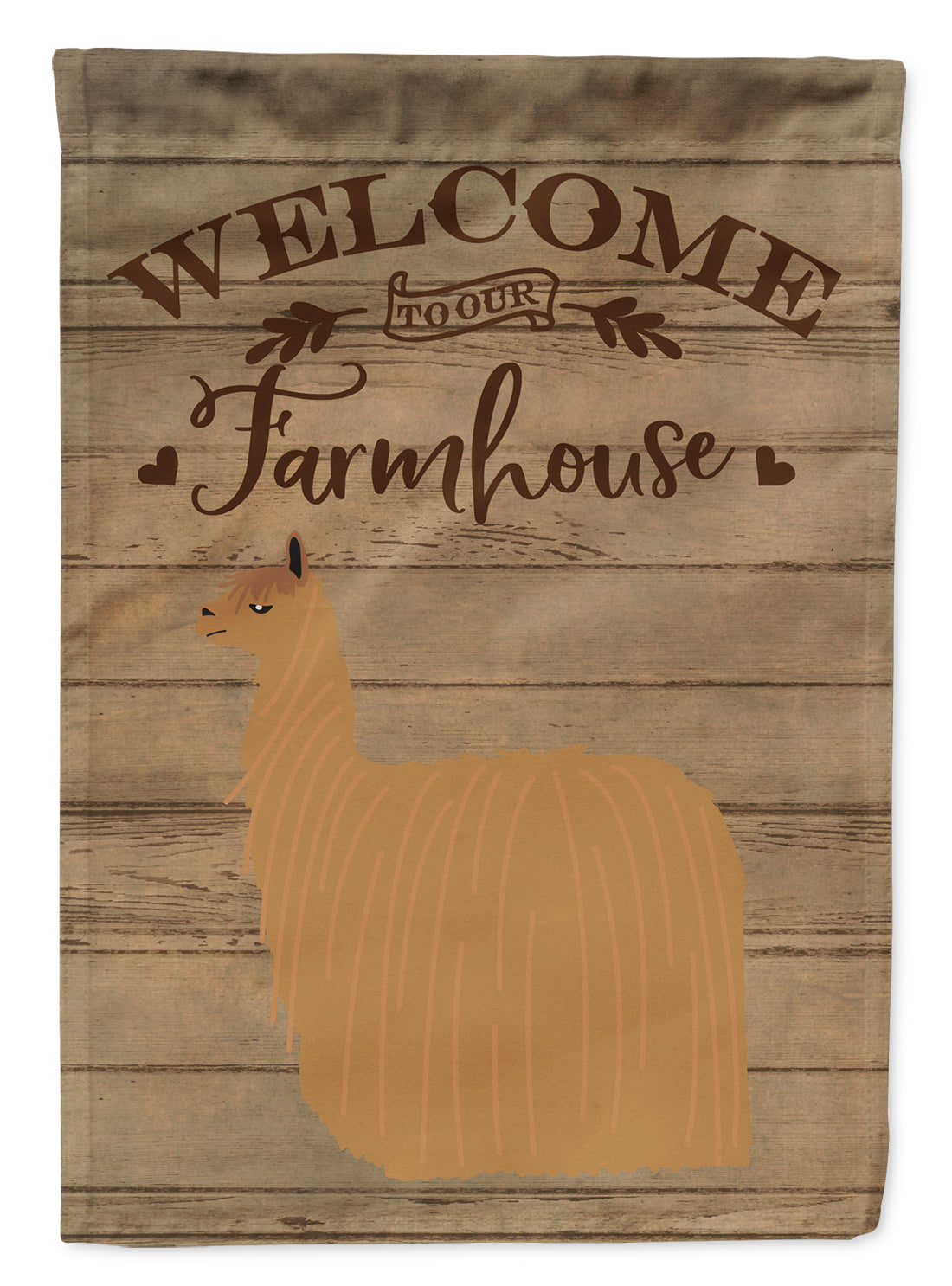 Alpaca Suri Welcome House Flag 28x40 Porch Sleeve Pole Decorative Outside Yard Banner Artwork Wall Hanging, Polyester