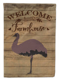Emu Welcome House Flag 28x40 Porch Sleeve Pole Decorative Outside Yard Banner Artwork Wall Hanging, Polyester