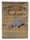 Rhea Welcome House Flag 28x40 Porch Sleeve Pole Decorative Outside Yard Banner Artwork Wall Hanging, Polyester