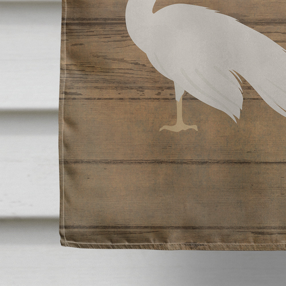 White Peacock Peafowl Welcome House Flag 28x40 Porch Sleeve Pole Decorative Outside Yard Banner Artwork Wall Hanging, Polyester