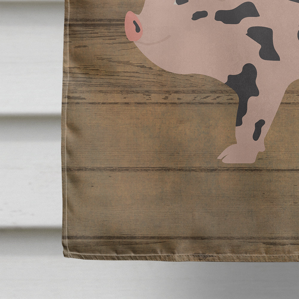 Mini Miniature Pig Welcome House Flag 28x40 Porch Sleeve Pole Decorative Outside Yard Banner Artwork Wall Hanging, Polyester