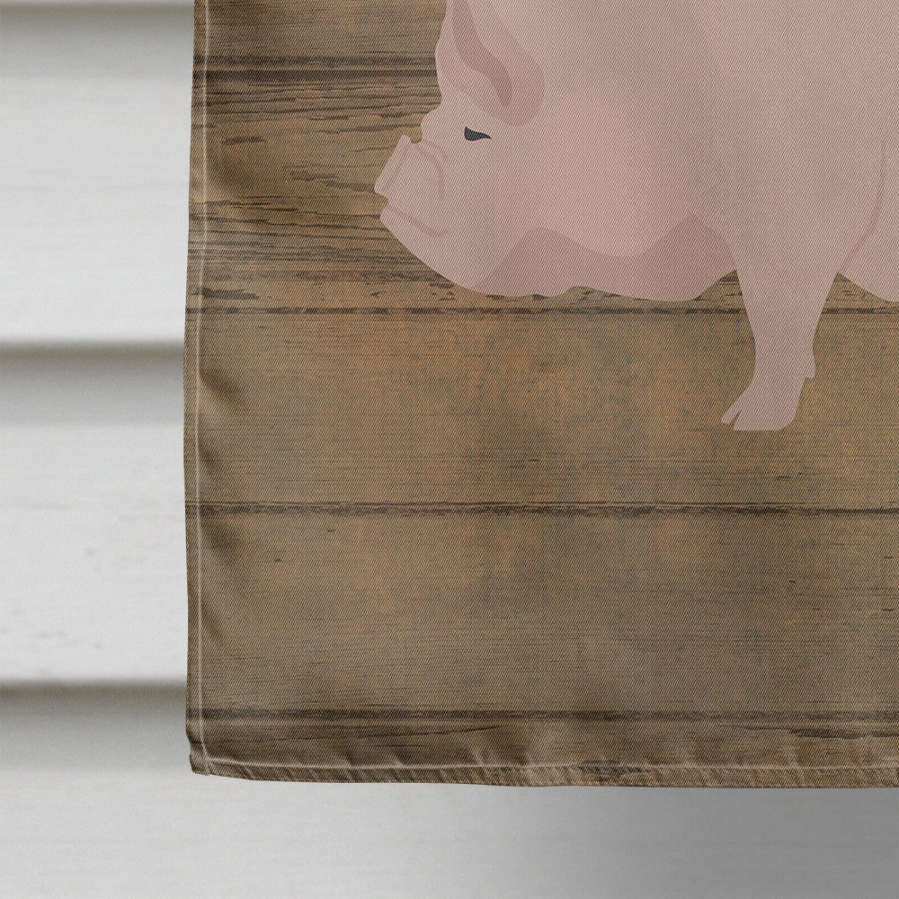 Welsh Pig Welcome House Flag 28x40 Porch Sleeve Pole Decorative Outside Yard Banner Artwork Wall Hanging, Polyester
