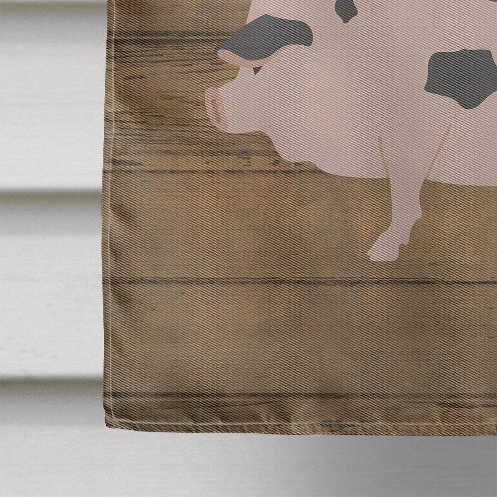 Gloucester Old Spot Pig Welcome House Flag 28x40 Porch Sleeve Pole Decorative Outside Yard Banner Artwork Wall Hanging, Polyester