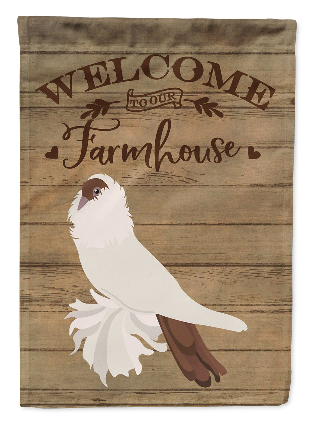 German Helmet Pigeon Welcome House Flag 28x40 Porch Sleeve Pole Decorative Outside Yard Banner Artwork Wall Hanging, Polyester