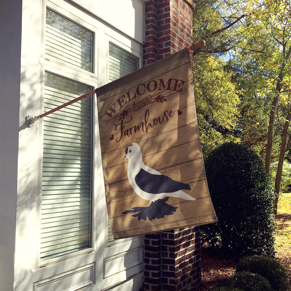 Saxon Fairy Swallow Pigeon Welcome House Flag 28x40 Porch Sleeve Pole Decorative Outside Yard Banner Artwork Wall Hanging, Polyester