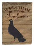 Budapest Highflyer Pigeon Welcome House Flag 28x40 Porch Sleeve Pole Decorative Outside Yard Banner Artwork Wall Hanging, Polyester