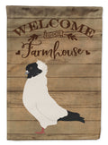 Nun Pigeon Welcome House Flag 28x40 Porch Sleeve Pole Decorative Outside Yard Banner Artwork Wall Hanging, Polyester