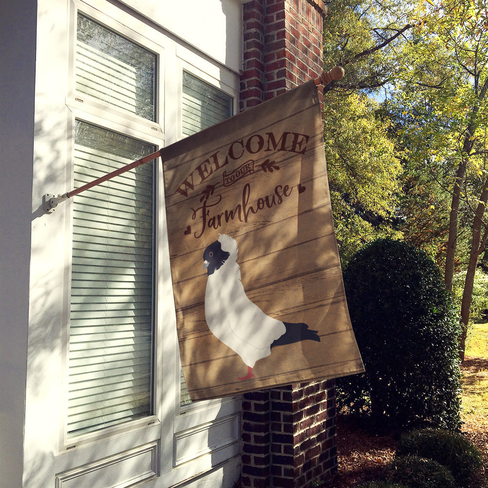 Nun Pigeon Welcome House Flag 28x40 Porch Sleeve Pole Decorative Outside Yard Banner Artwork Wall Hanging, Polyester