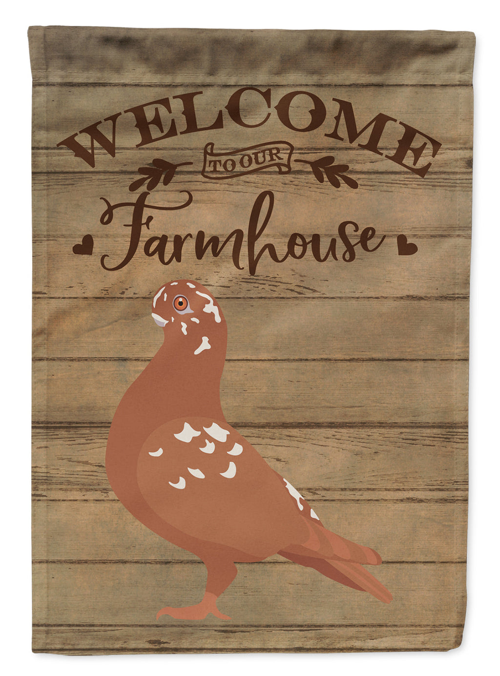 African Owl Pigeon Welcome House Flag 28x40 Porch Sleeve Pole Decorative Outside Yard Banner Artwork Wall Hanging, Polyester